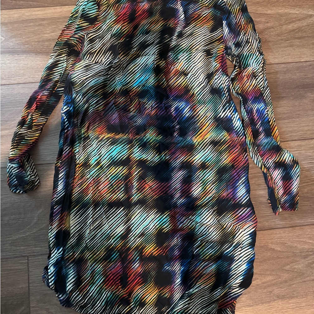 Wayf Vibrant Zebra Print Dress